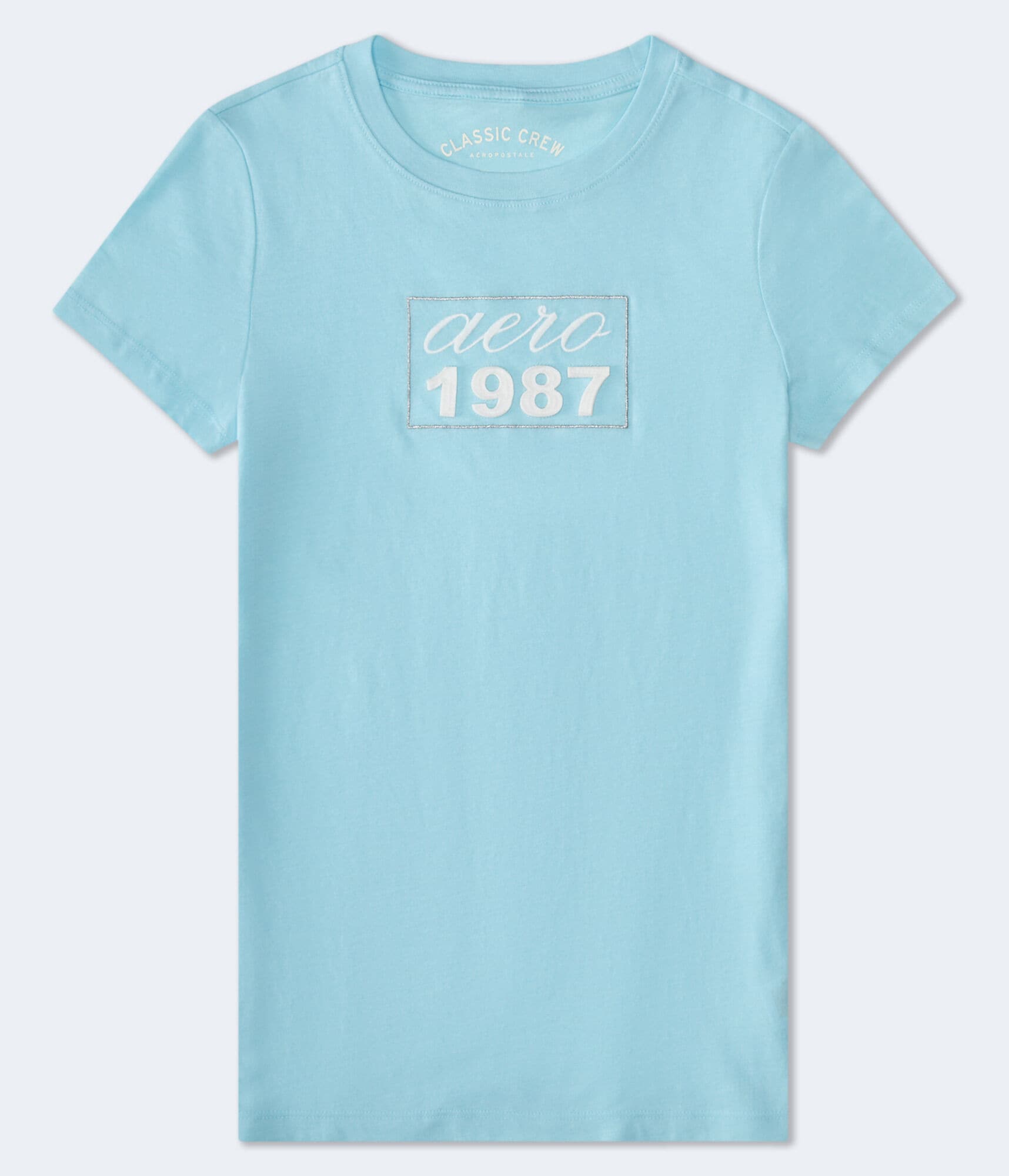 Aero 1987 Box Logo Appliqué Graphic Tee