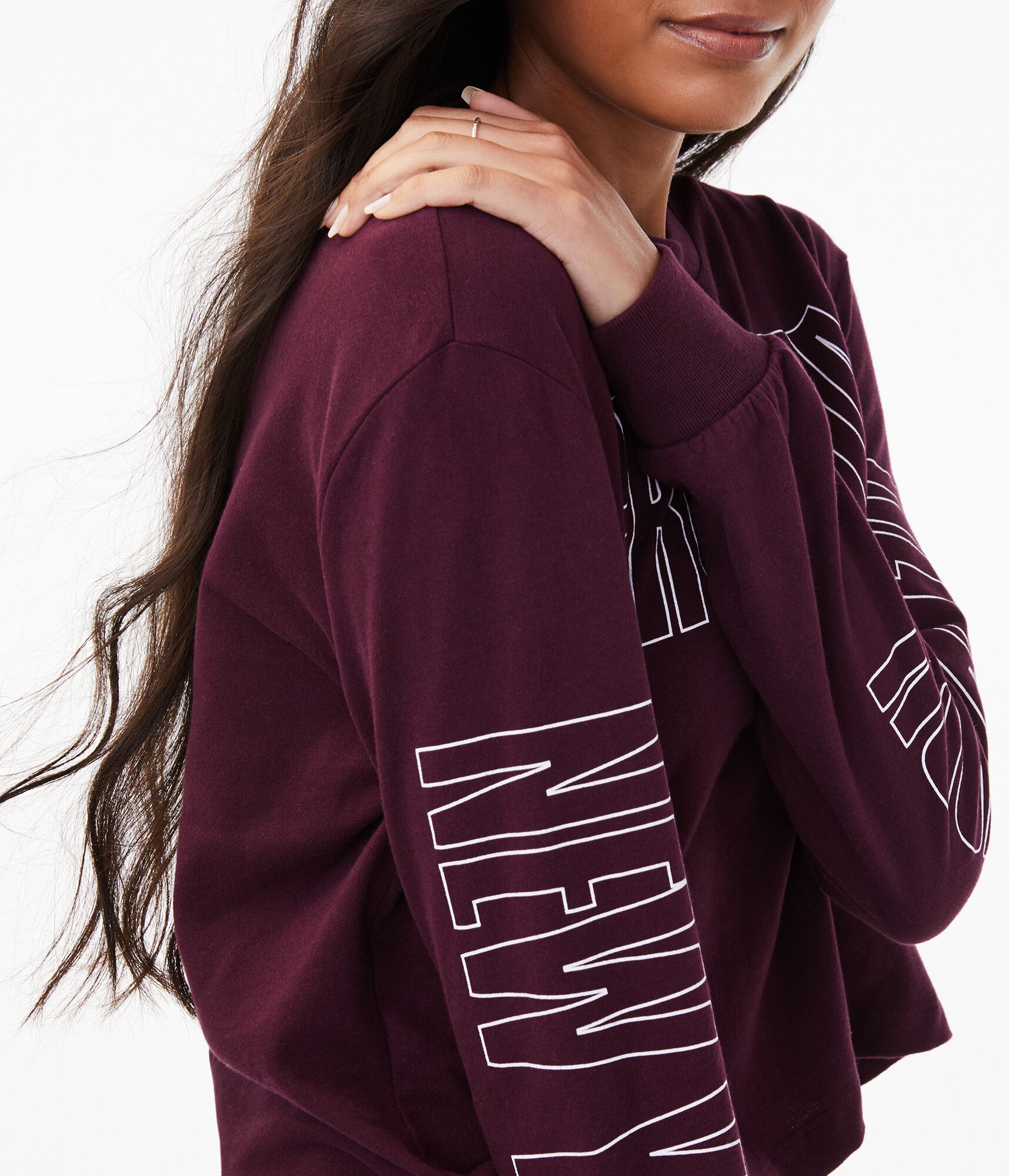 Long Sleeve Block Logo Tomboy Crew Tee