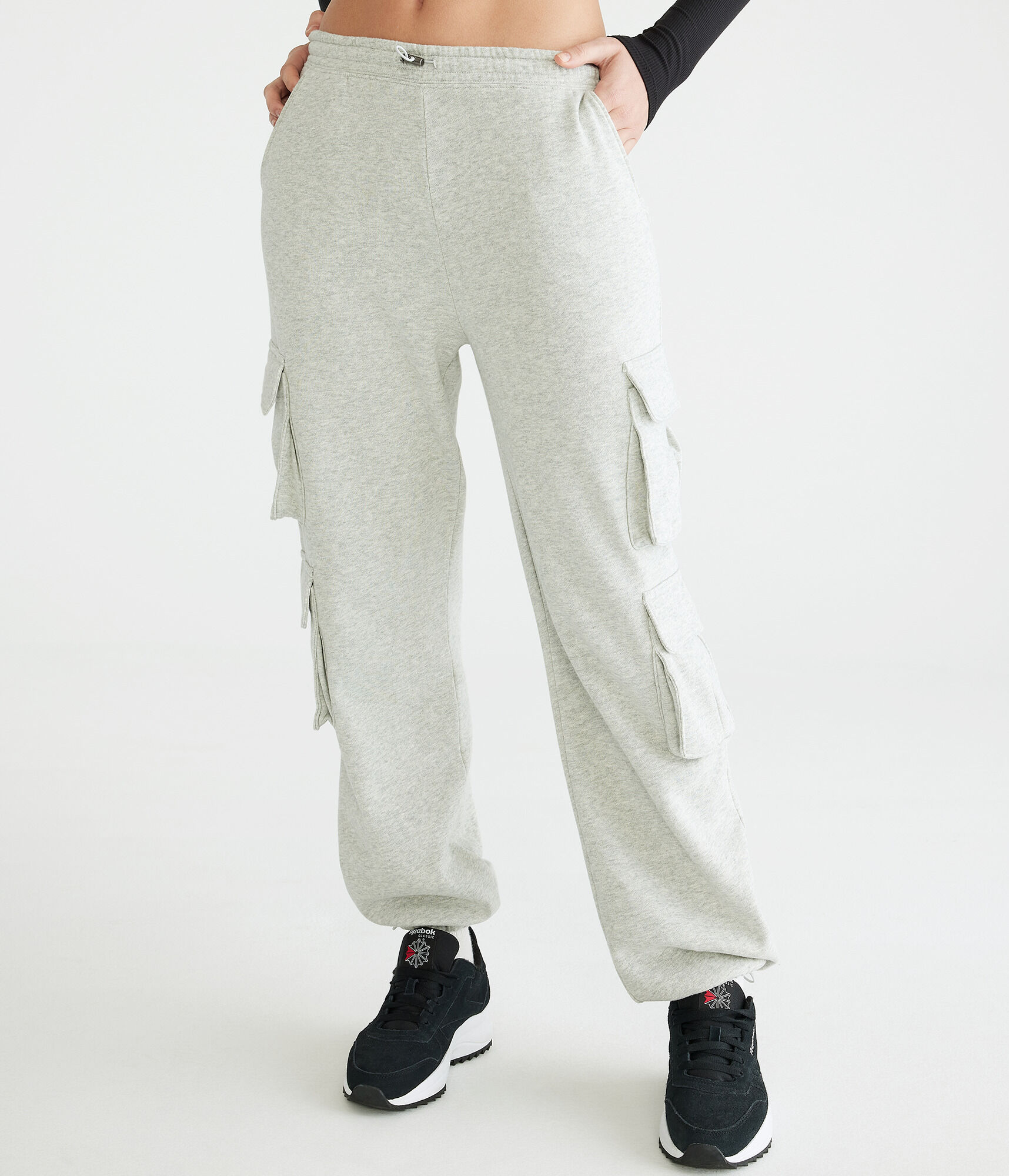 High-Rise Bungee Cargo Sweatpants