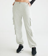 High-Rise Bungee Cargo Sweatpants