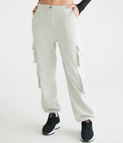 High-Rise Bungee Cargo Sweatpants