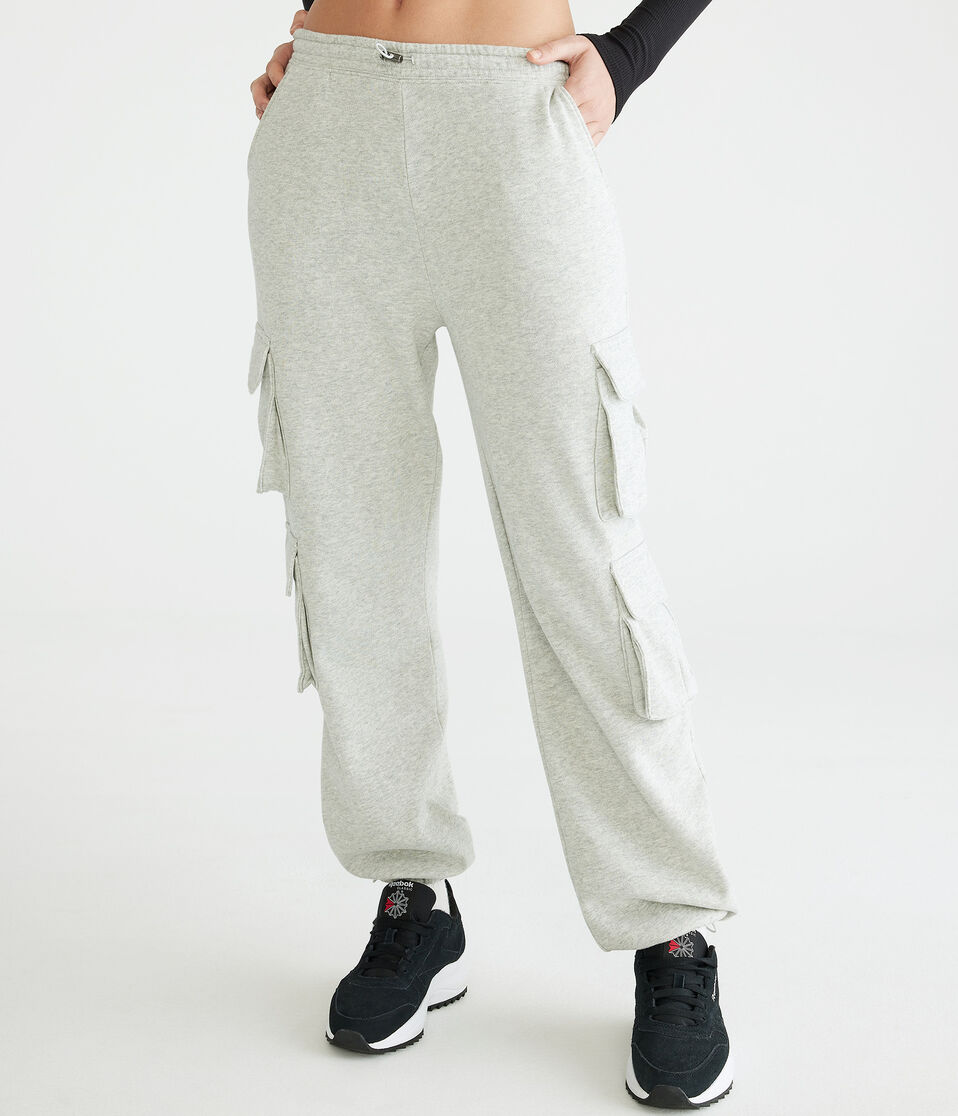 High-Rise Bungee Cargo Sweatpants