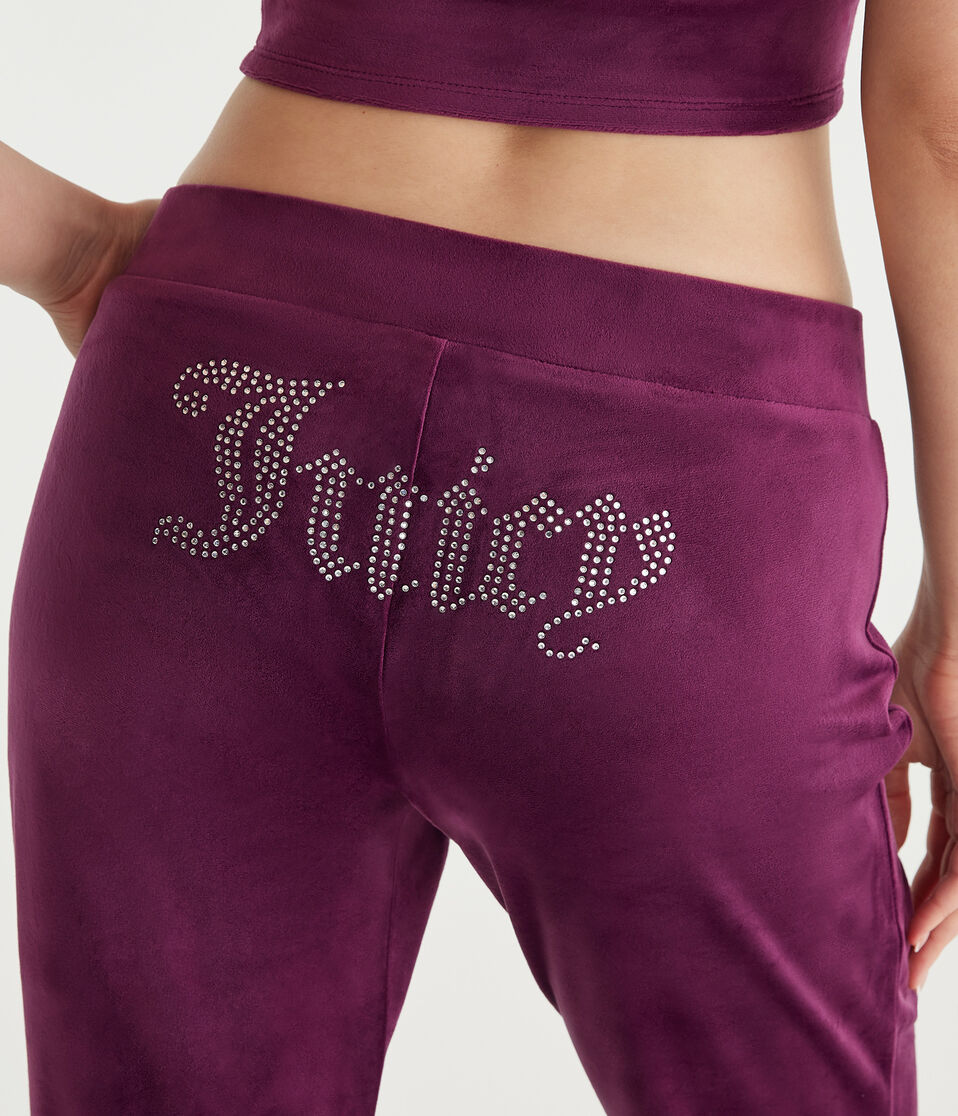 Juicy Couture Bling Velour Track Pants