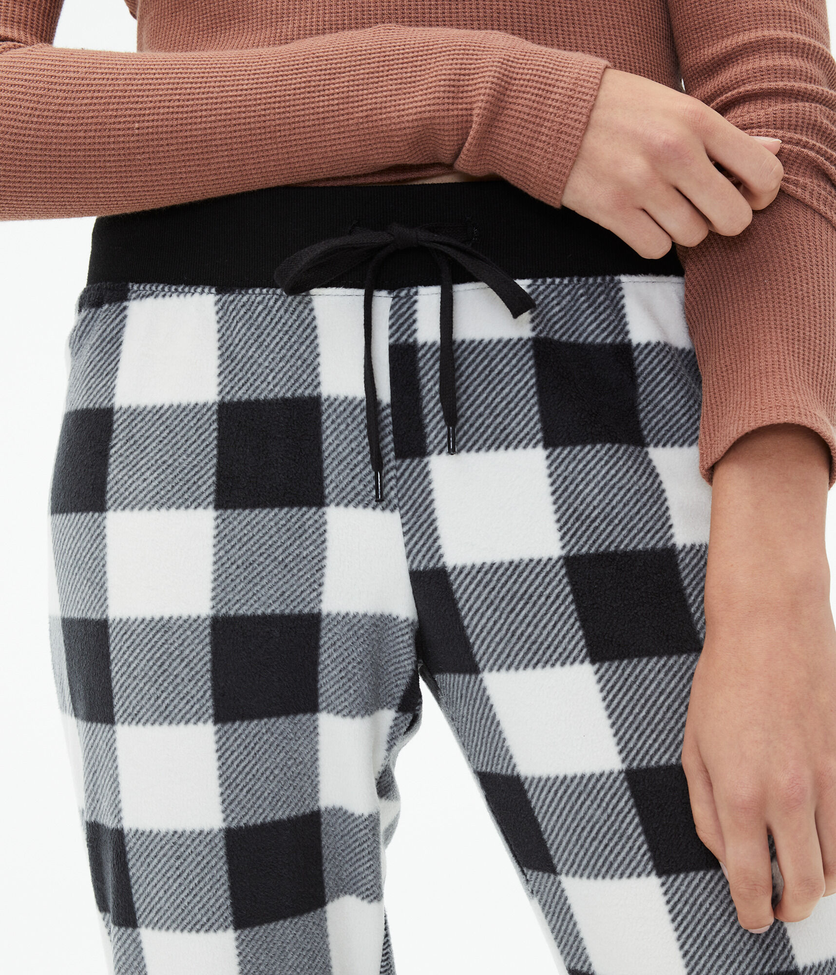 Buffalo Plaid Polyfleece Joggers