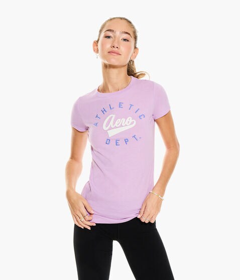 Aero Script Logo Appliqué Graphic Tee