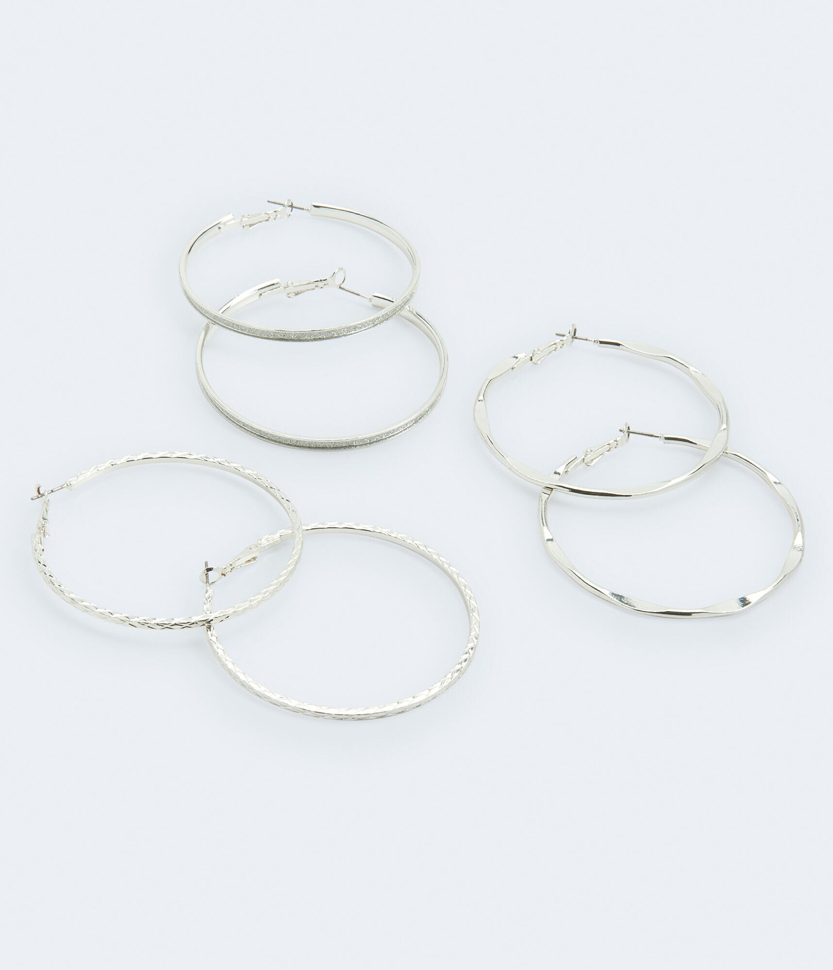 Glittery Hoop Earring 3-Pack