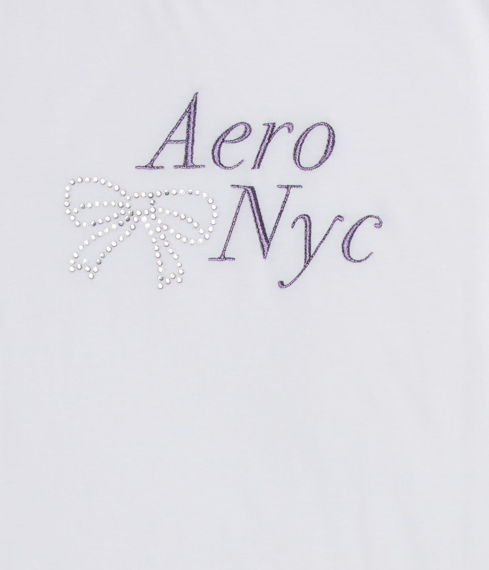 Aero Rhinestone Bow Graphic Tee
