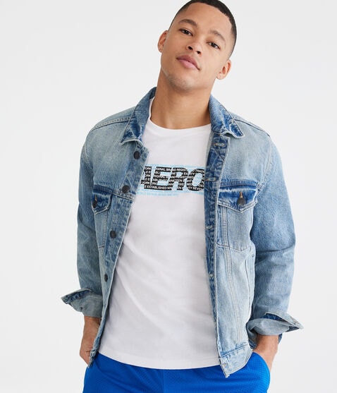 Aero Repeating Logos Graphic Tee Aero Repeating Logos Graphic Tee