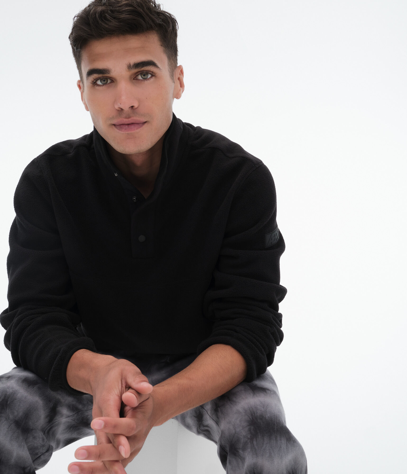 Alpine Fleece Mock-Neck Pullover Jacket