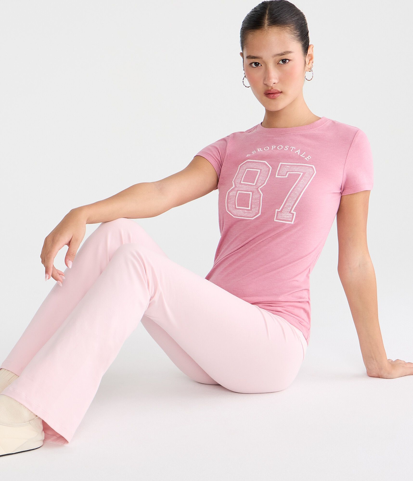 Aeropostale Oversized 87 Graphic Tee