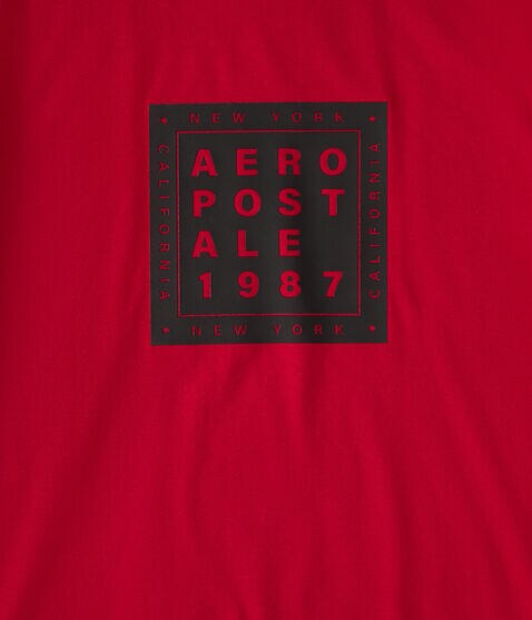 Aero Stacked Box Logo Graphic Tee