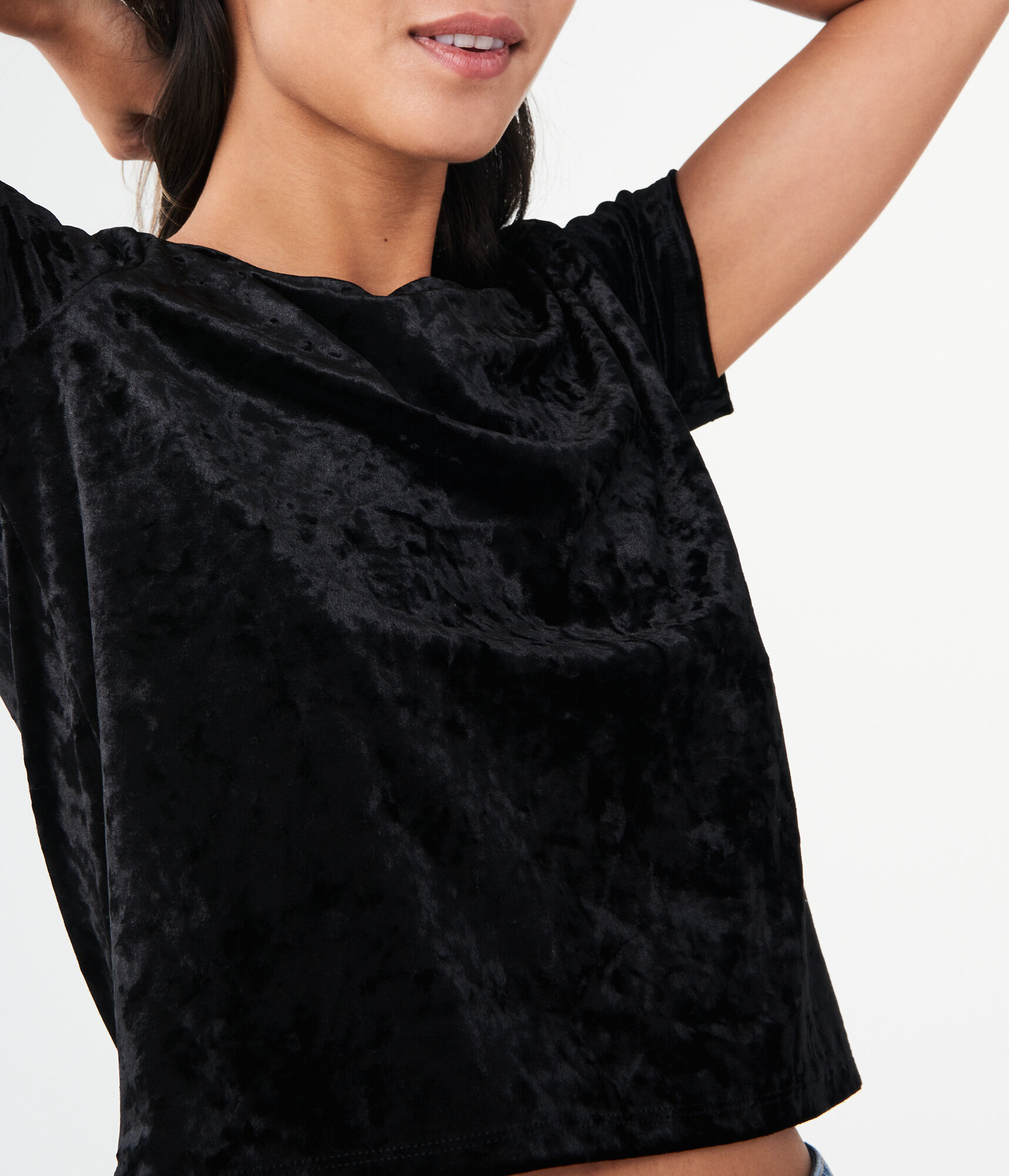 Solid Velvet Girl Tee