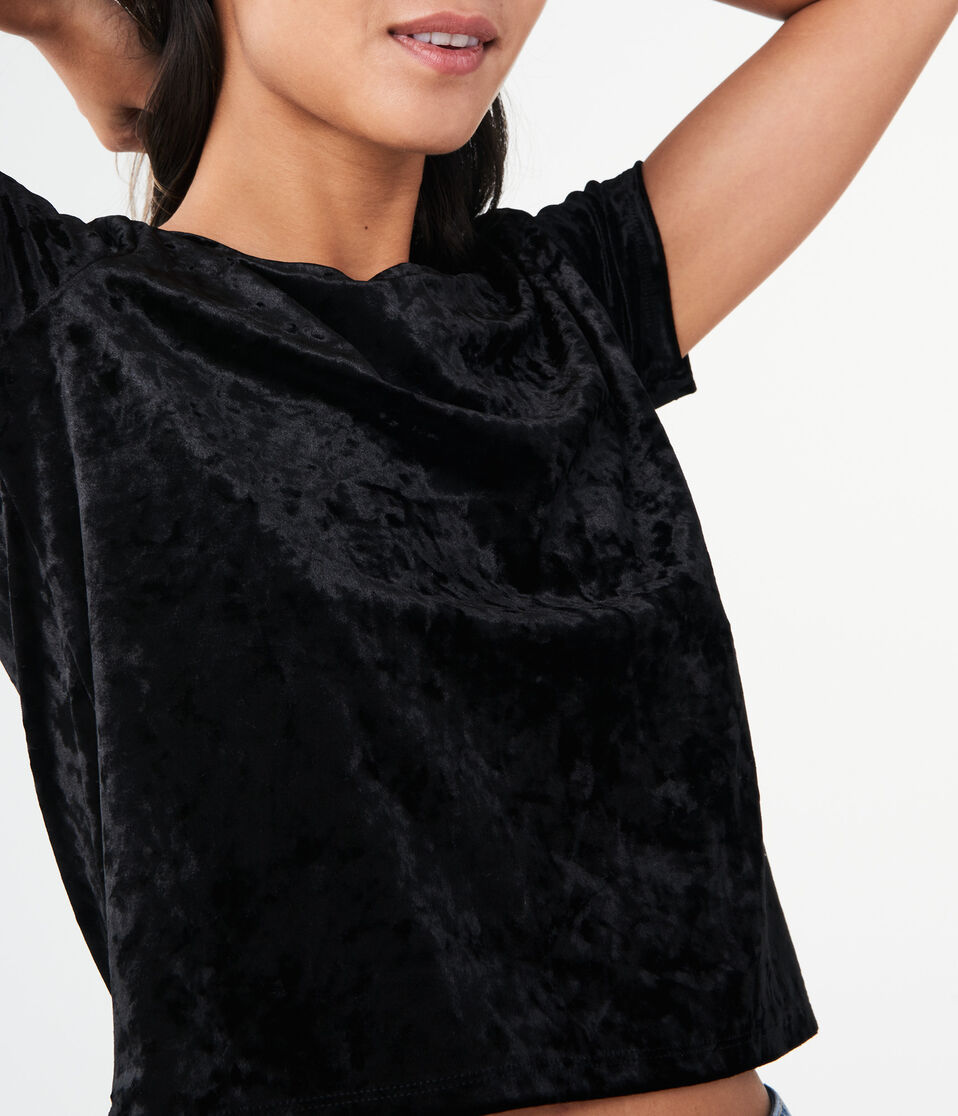 Solid Velvet Girl Tee