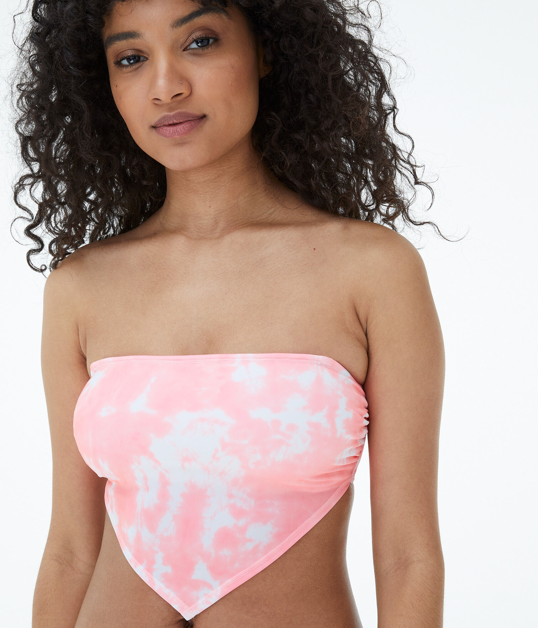 Tie-Dye Handkerchief Bikini Top