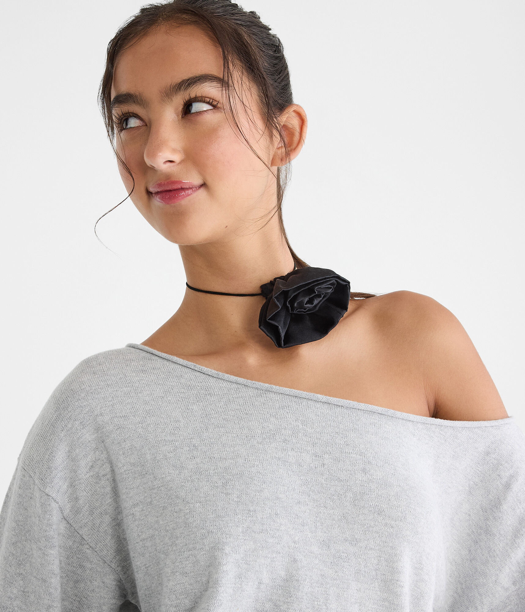 Slouchy Off-The-Shoulder Sweater