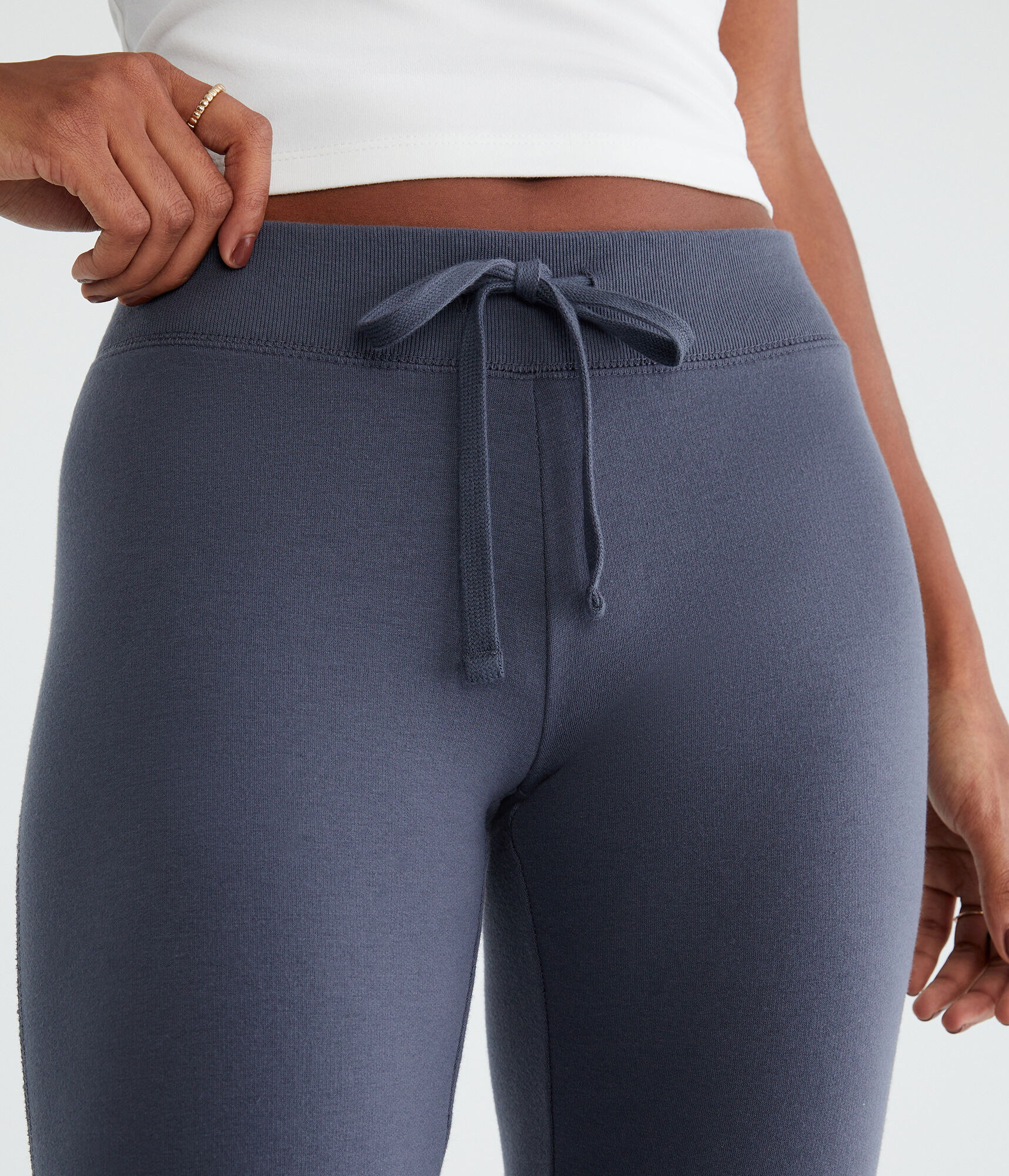 Solid Fit &amp; Flare Sweatpants