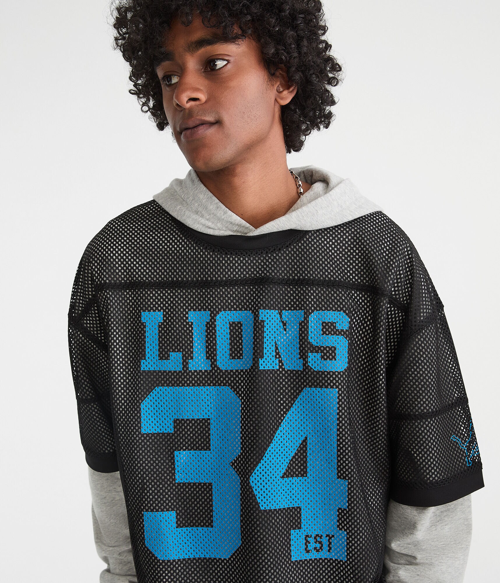 Detroit Lions Mesh Graphic Tee