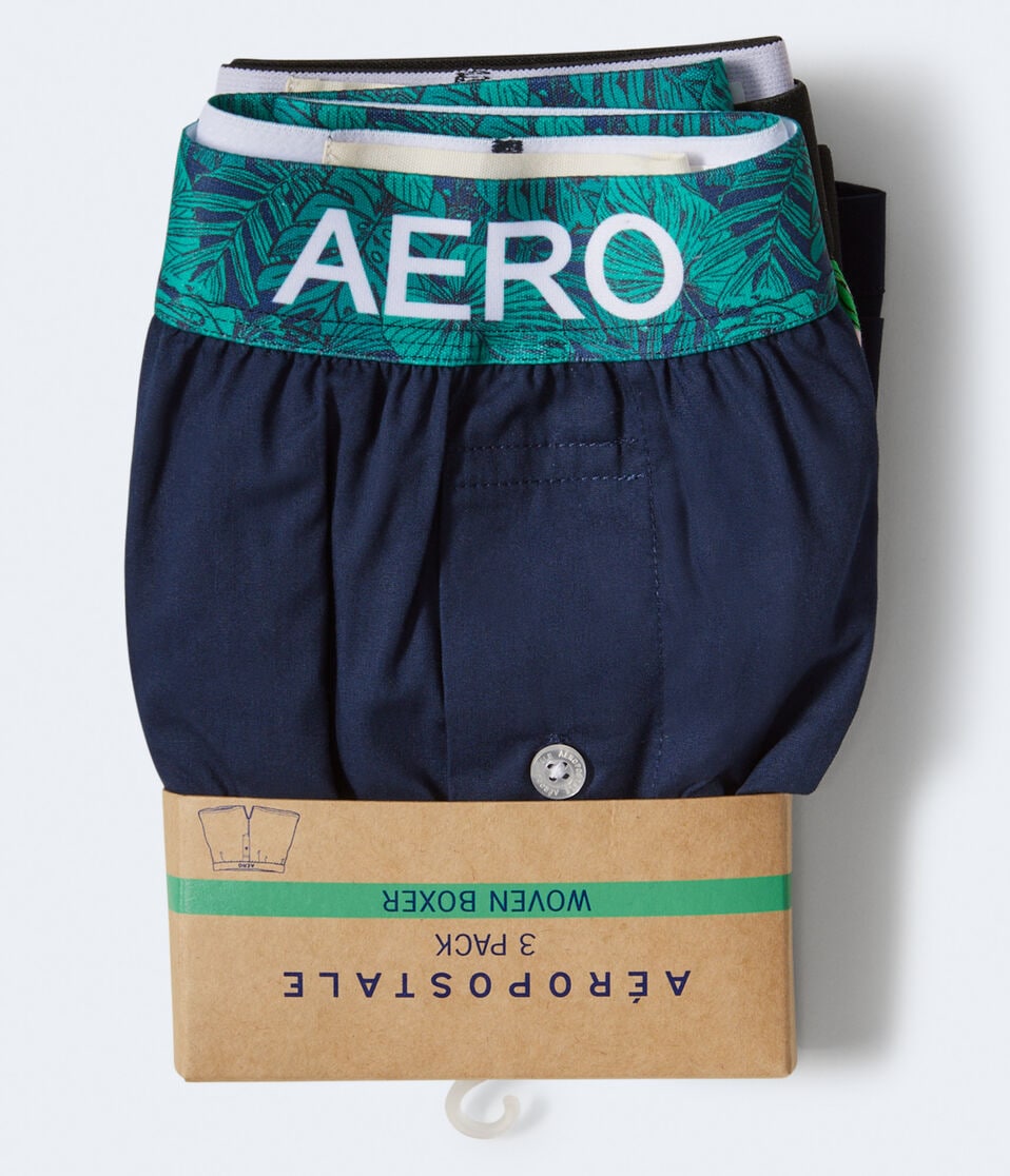 Fashion 4" Woven Boxer 3-Pack