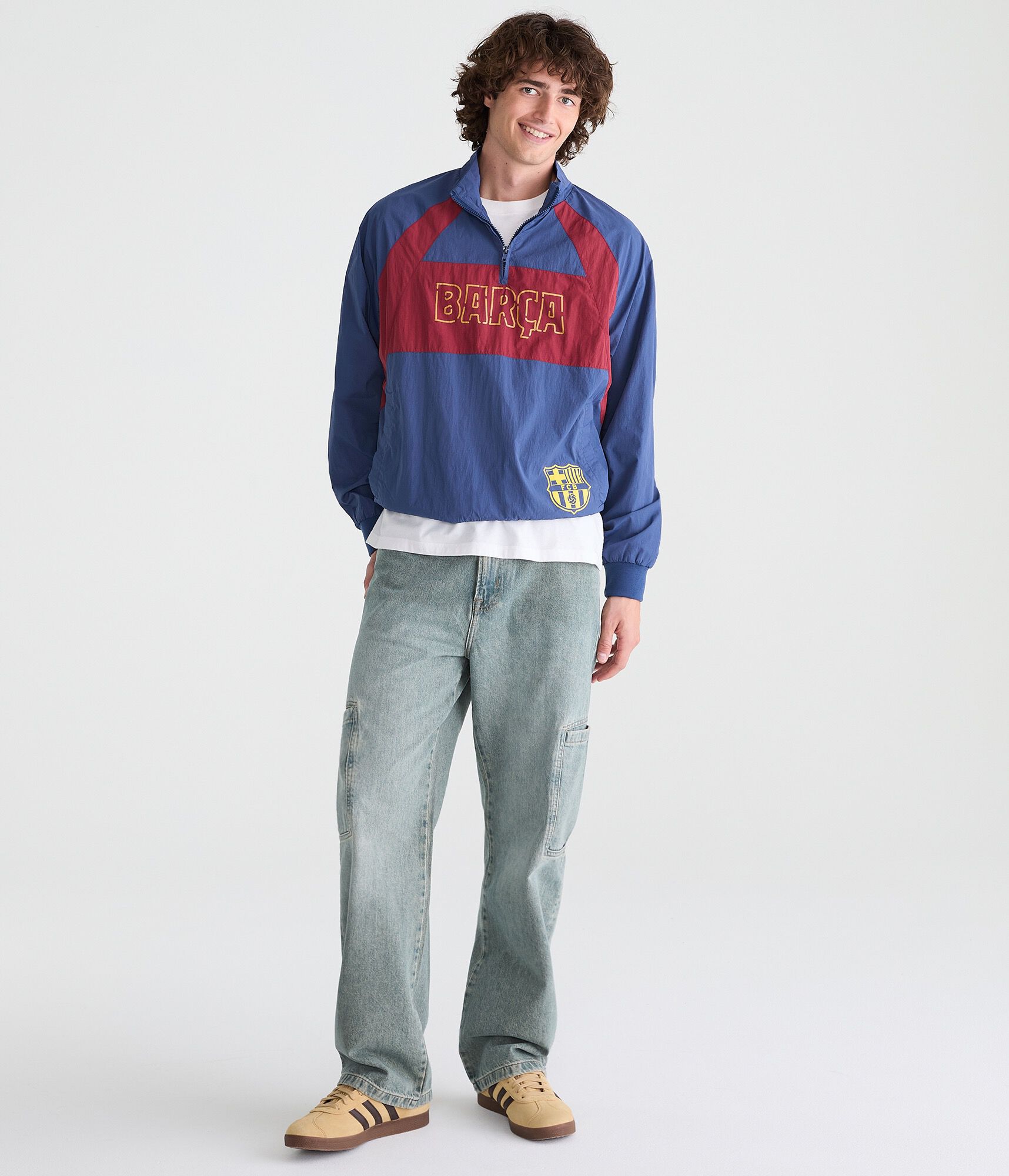 FC Barcelona Quarter-Zip Track Jacket