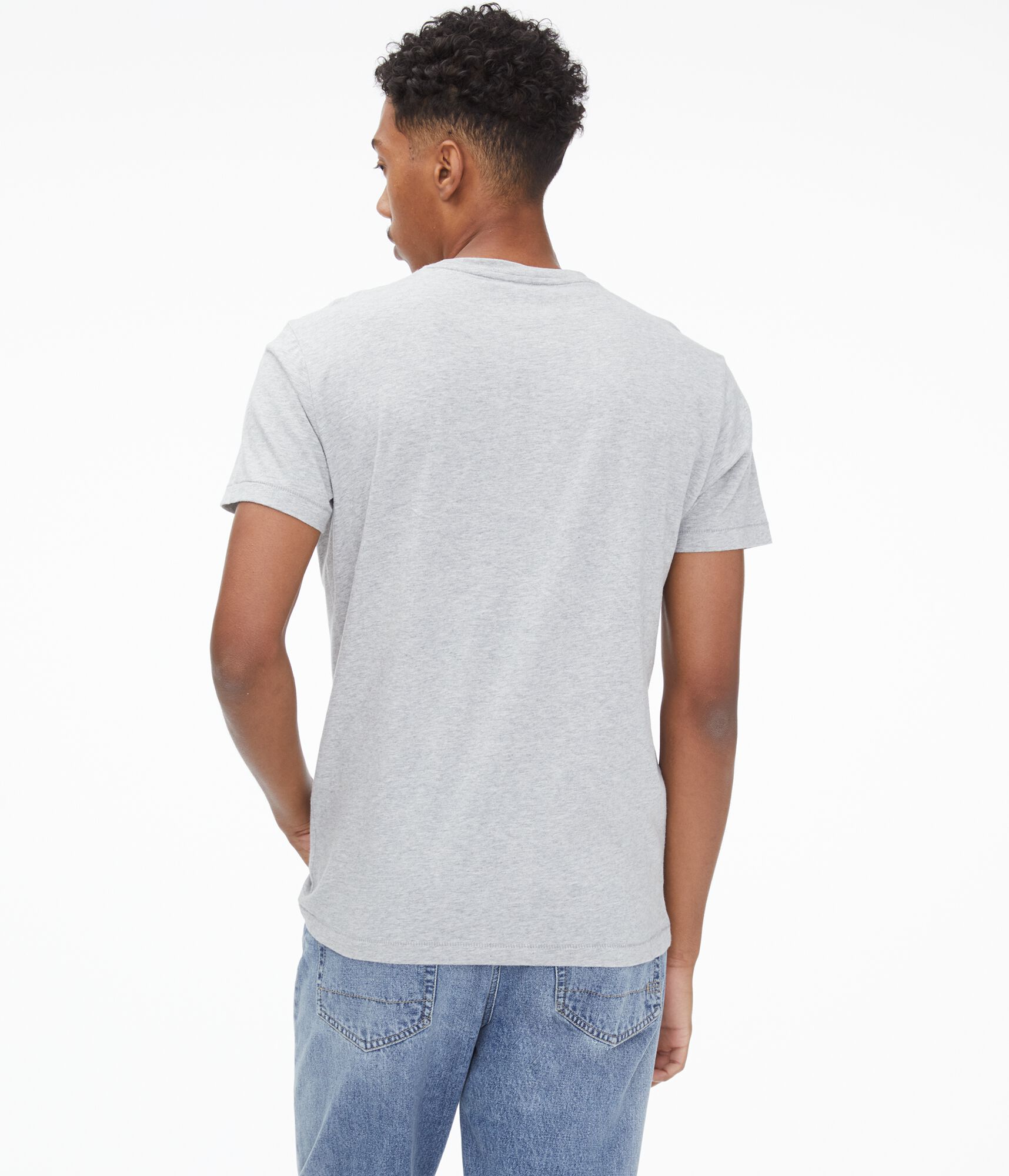 Plaid Letter Appliqu&eacute; Graphic Tee