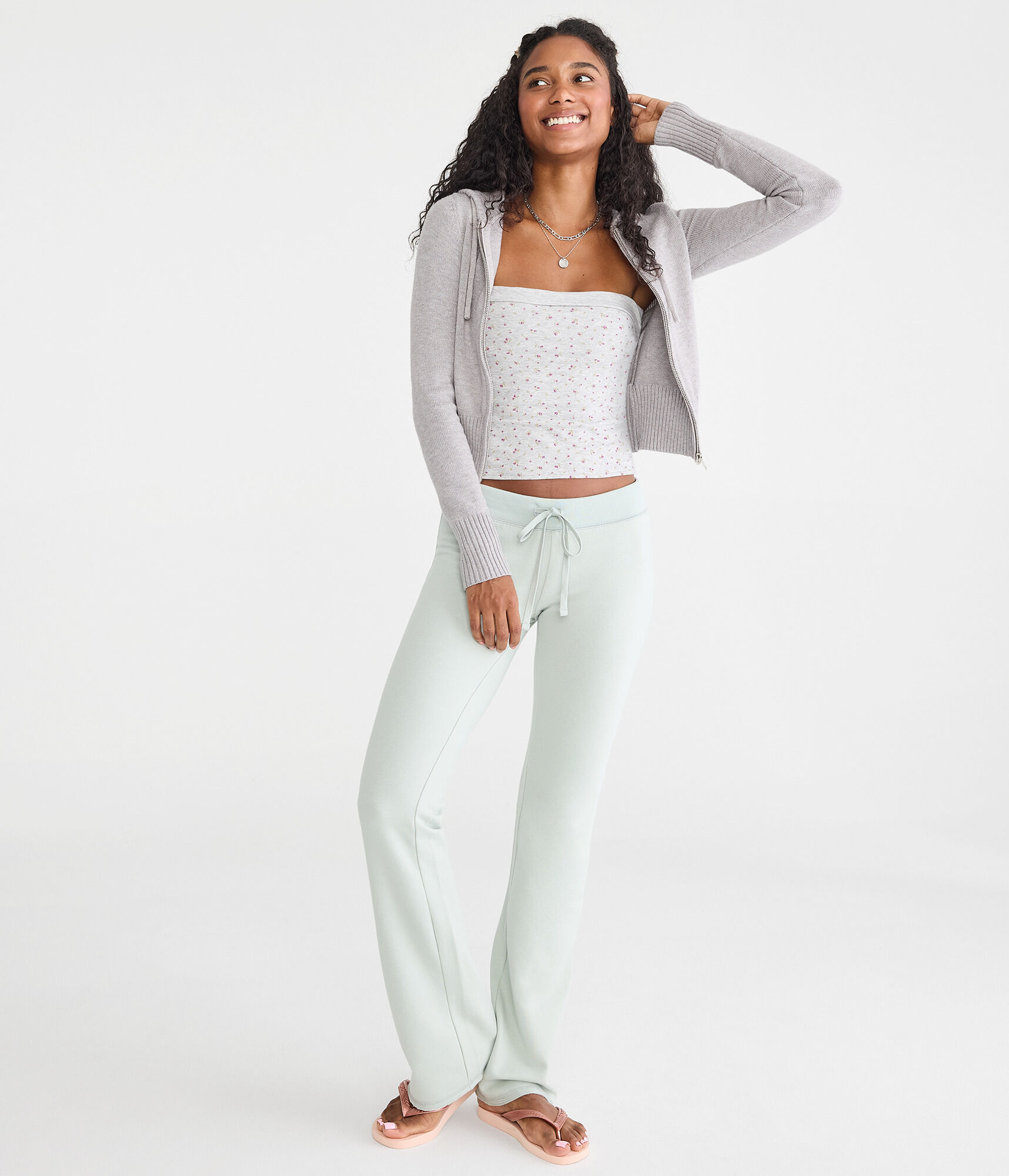 Cloud Soft Solid Fit &amp; Flare Sweatpants