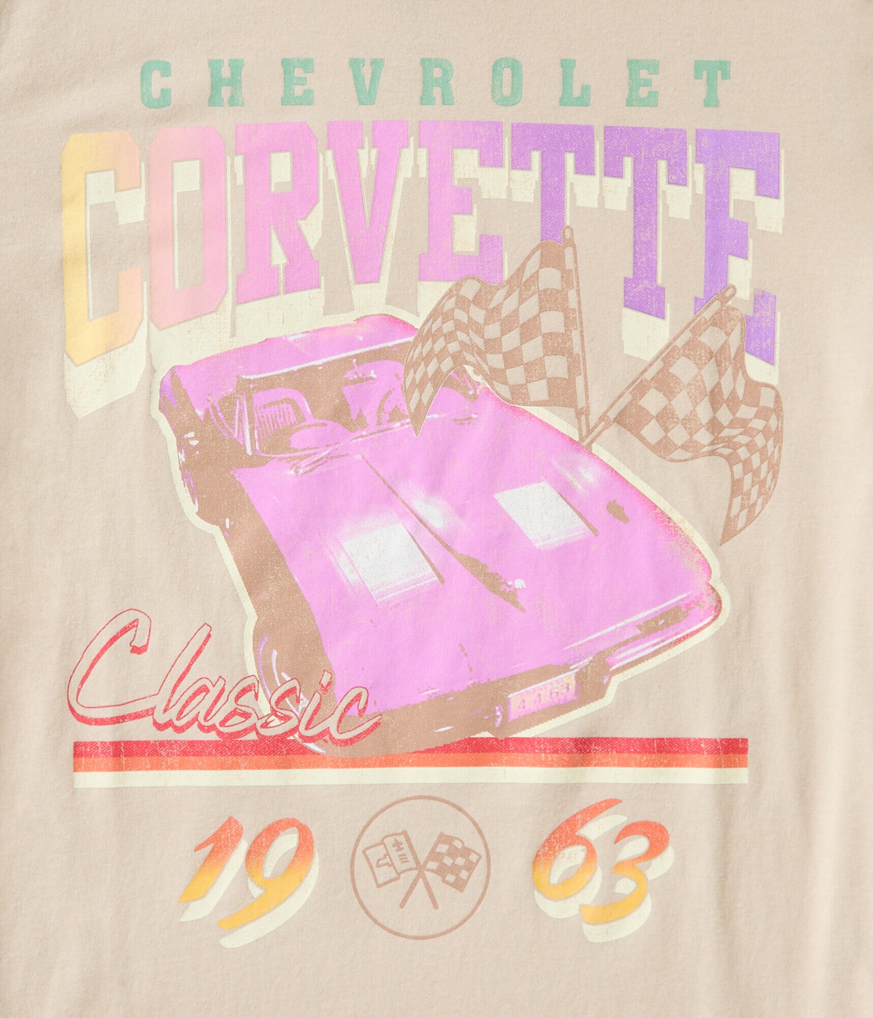 Chevrolet Corvette Classic Oversized Graphic Tee