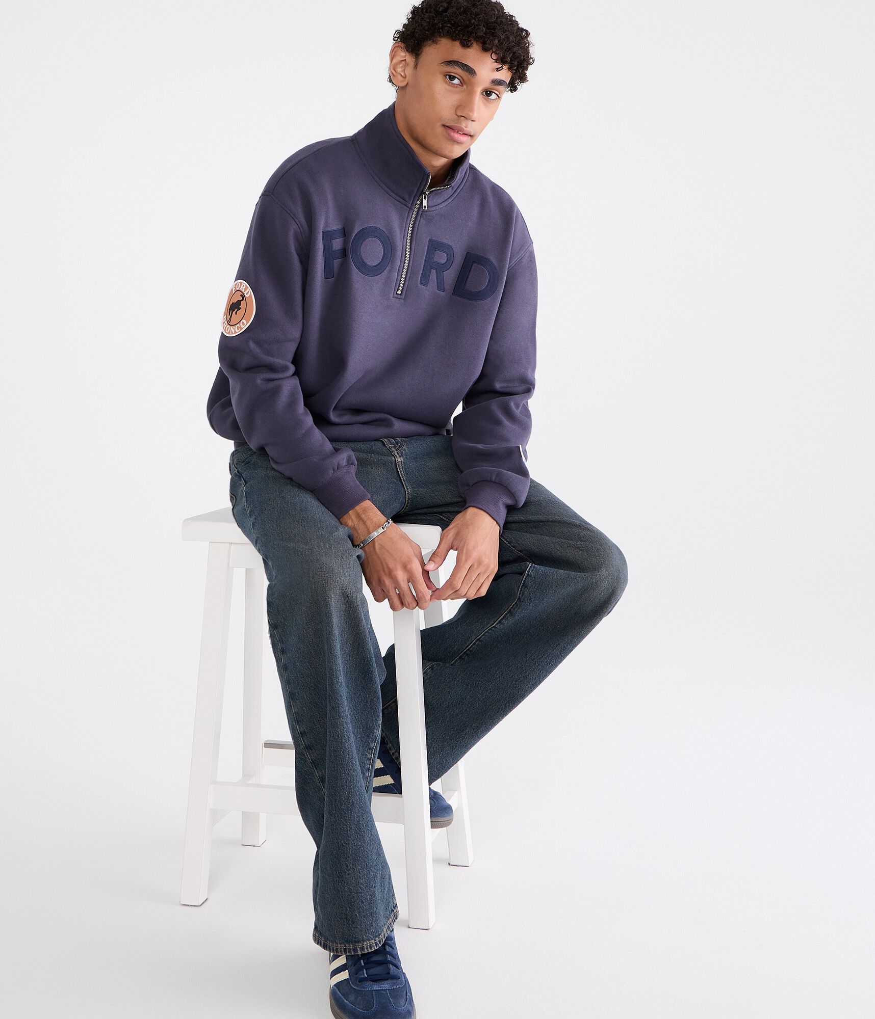 Ford Patches Quarter-Zip Sweatshirt