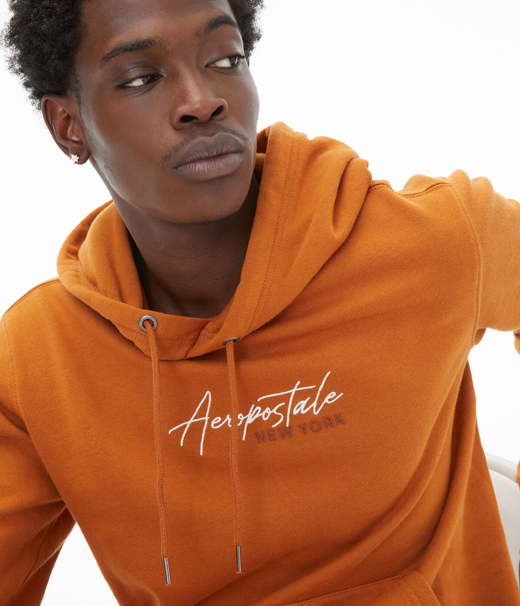 Aeropostale Script Logo Pullover Hoodie