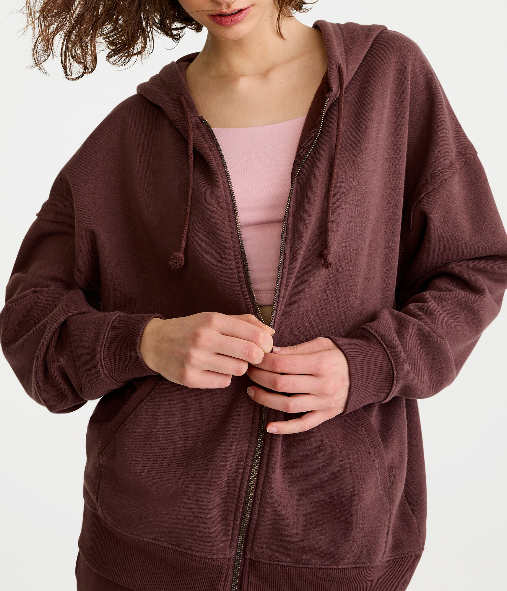Oversized Full-Zip Hoodie