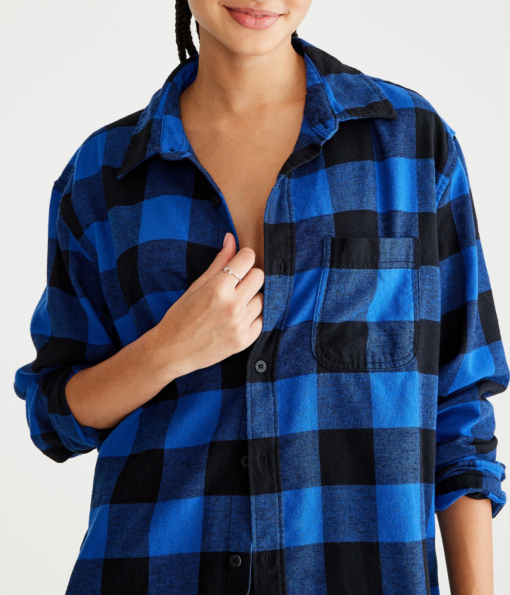 Long Sleeve Buffalo Check Softspun Flannel Shirt