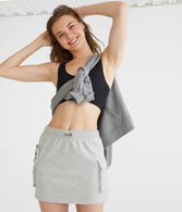 Fleece Cargo Mini Skirt