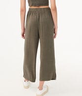 High-Rise Linen Wide-Leg Pants