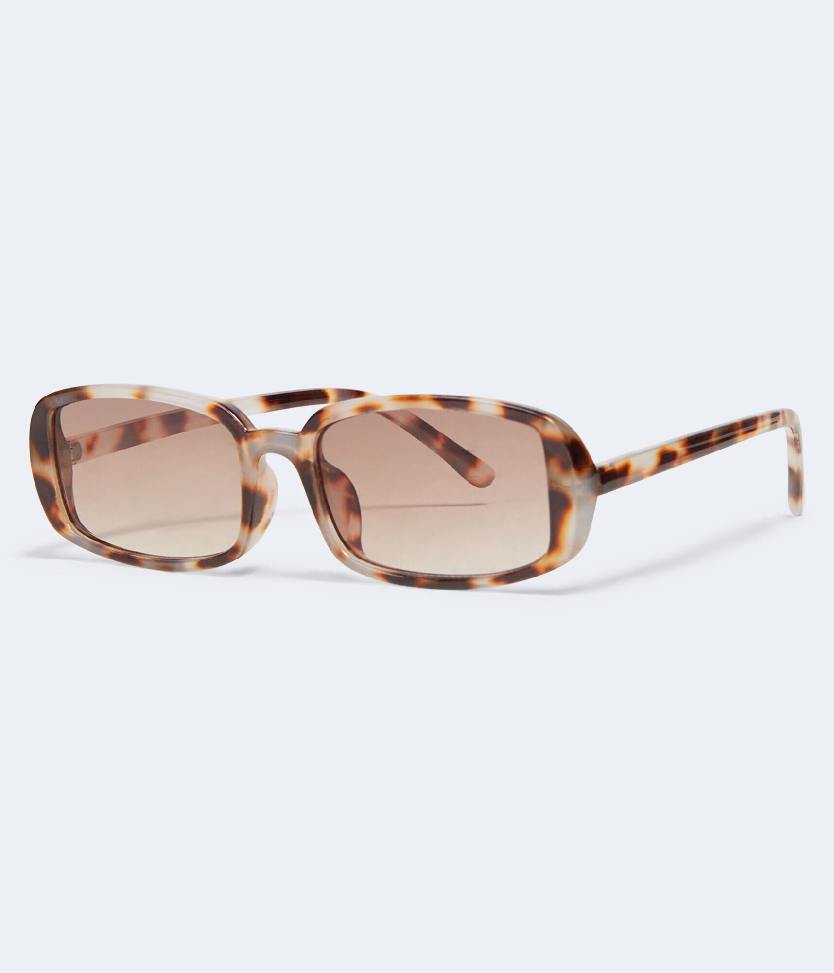 Slim Square Tortoiseshell Sunglasses