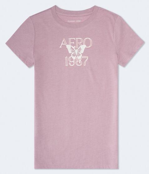 Aero 1987 Butterfly Foil Graphic Tee Aero 1987 Butterfly Foil Graphic Tee
