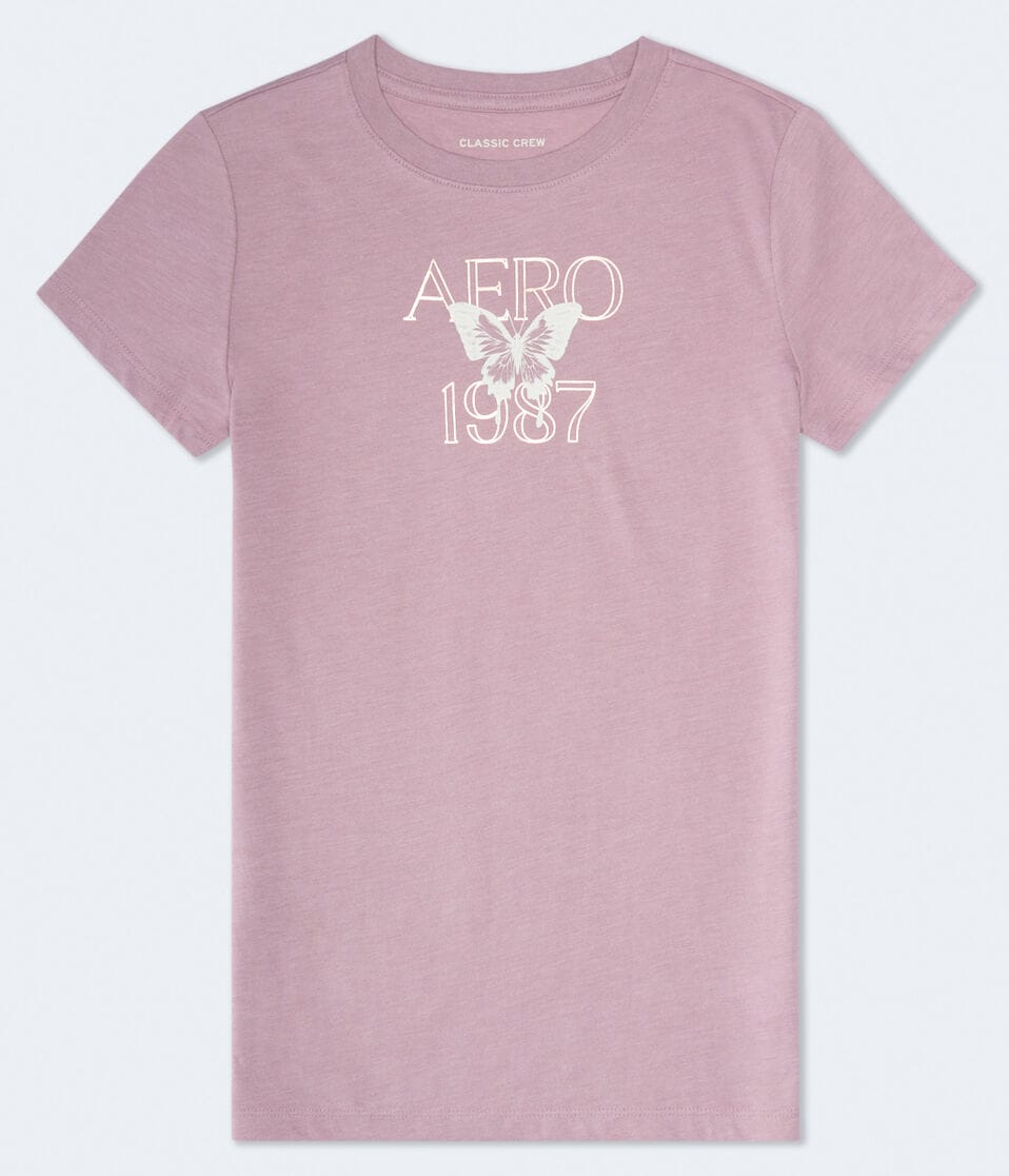Aero 1987 Butterfly Foil Graphic Tee