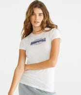Aero Appliqué Ringer Graphic Tee