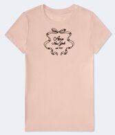 Aero New York Ribbon Flocked Graphic Tee