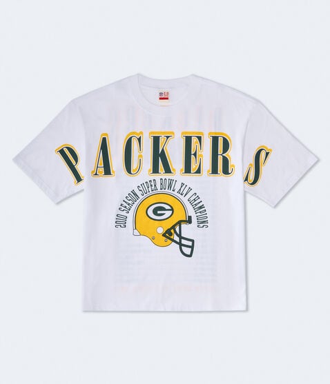 Green Bay Packers Super Bowl Boxy Graphic Tee Green Bay Packers Super Bowl Boxy Graphic Tee