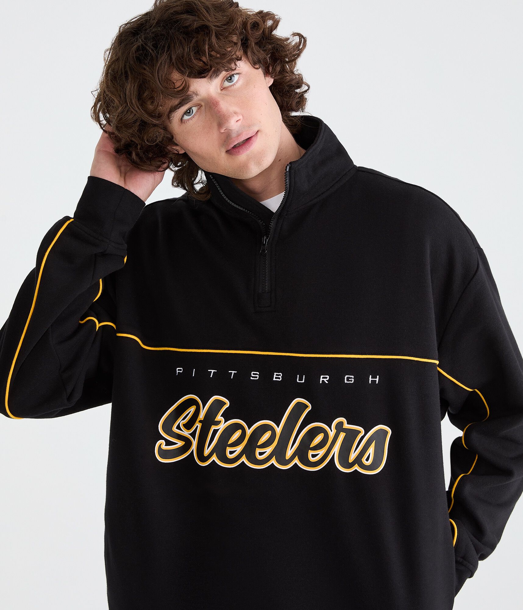 Pittsburgh Steelers Quarter-Zip Sweatshirt