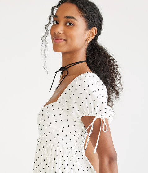 Polka Dot Sweetheart Babydoll Dress