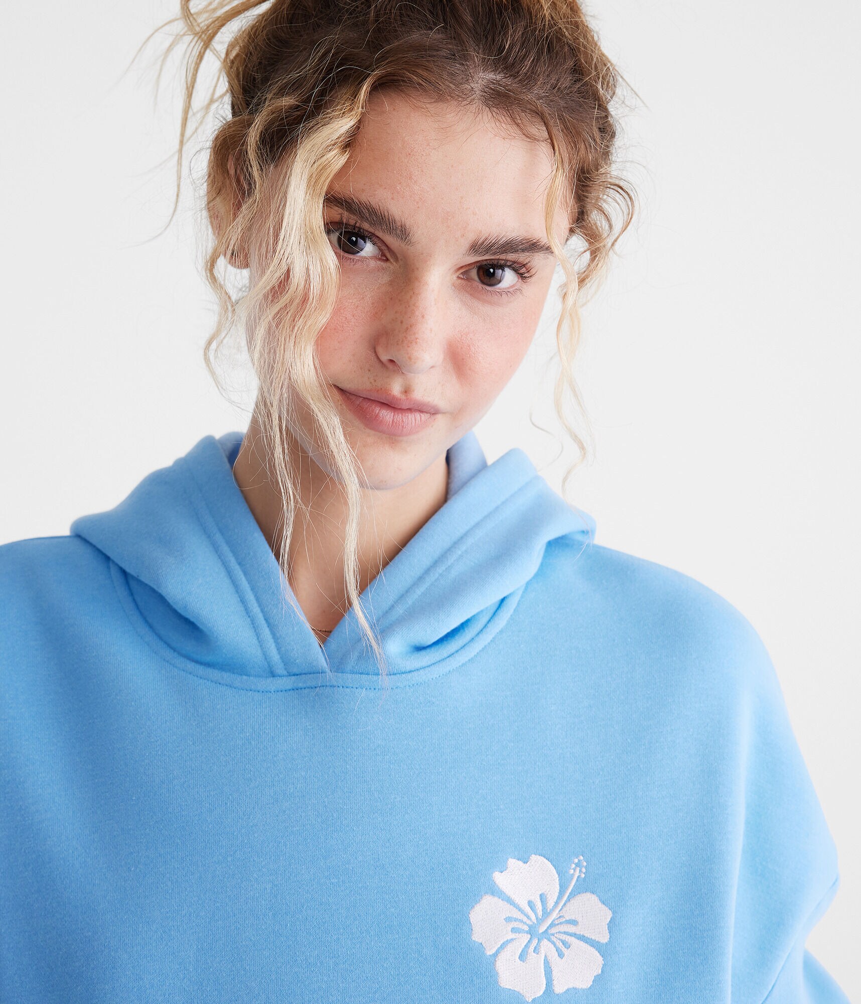 Paradise Hibiscus Flower Pullover Hoodie