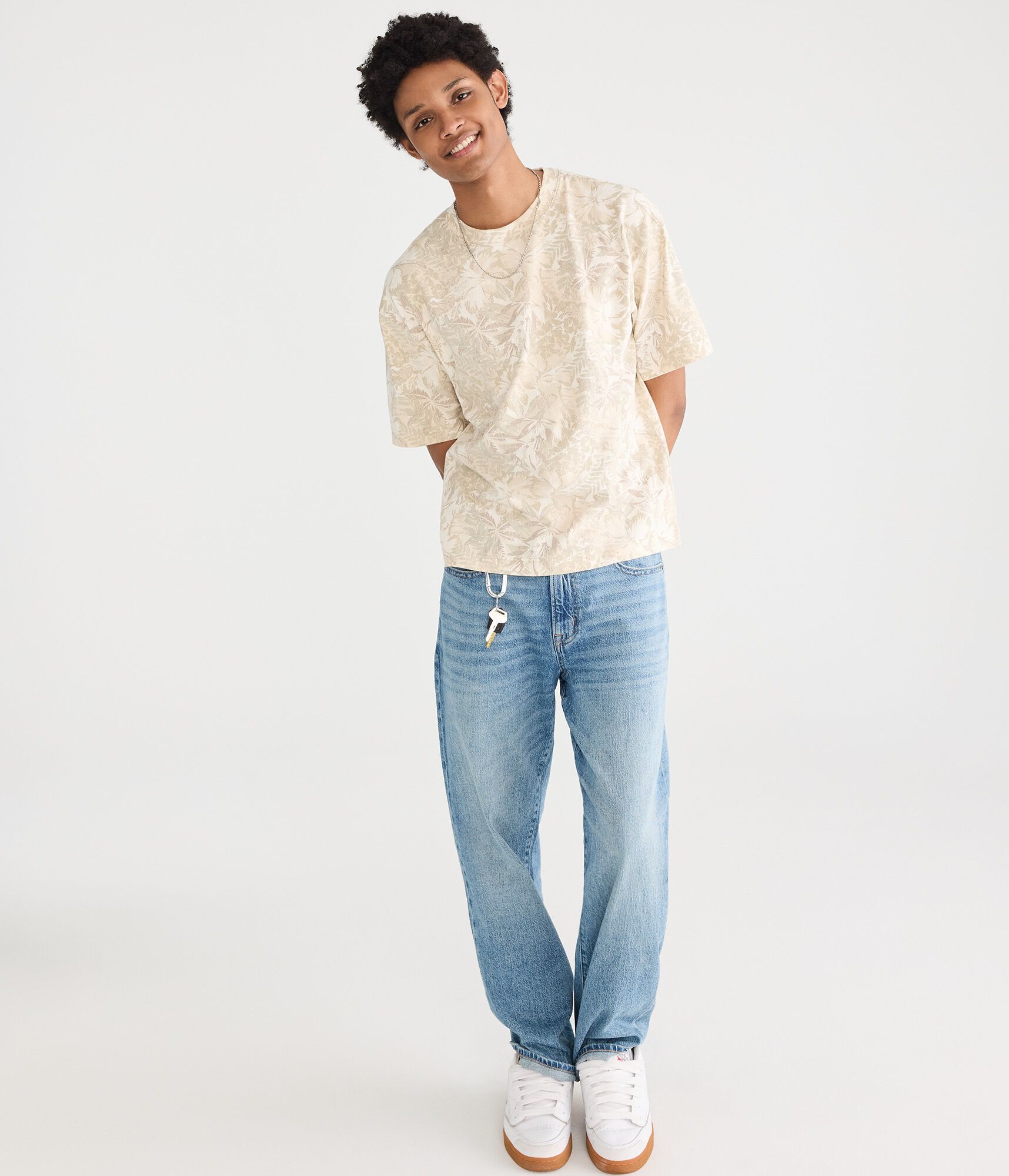 Floral Camo Heavyweight Crew Tee