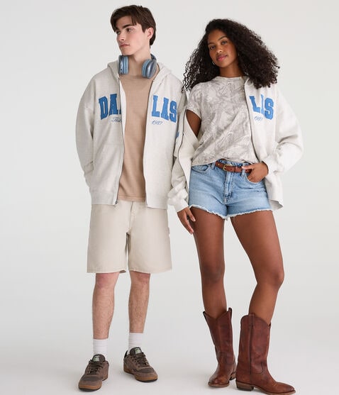 Dallas Texas Essentials Full-Zip Hoodie Dallas Texas Essentials Full-Zip Hoodie