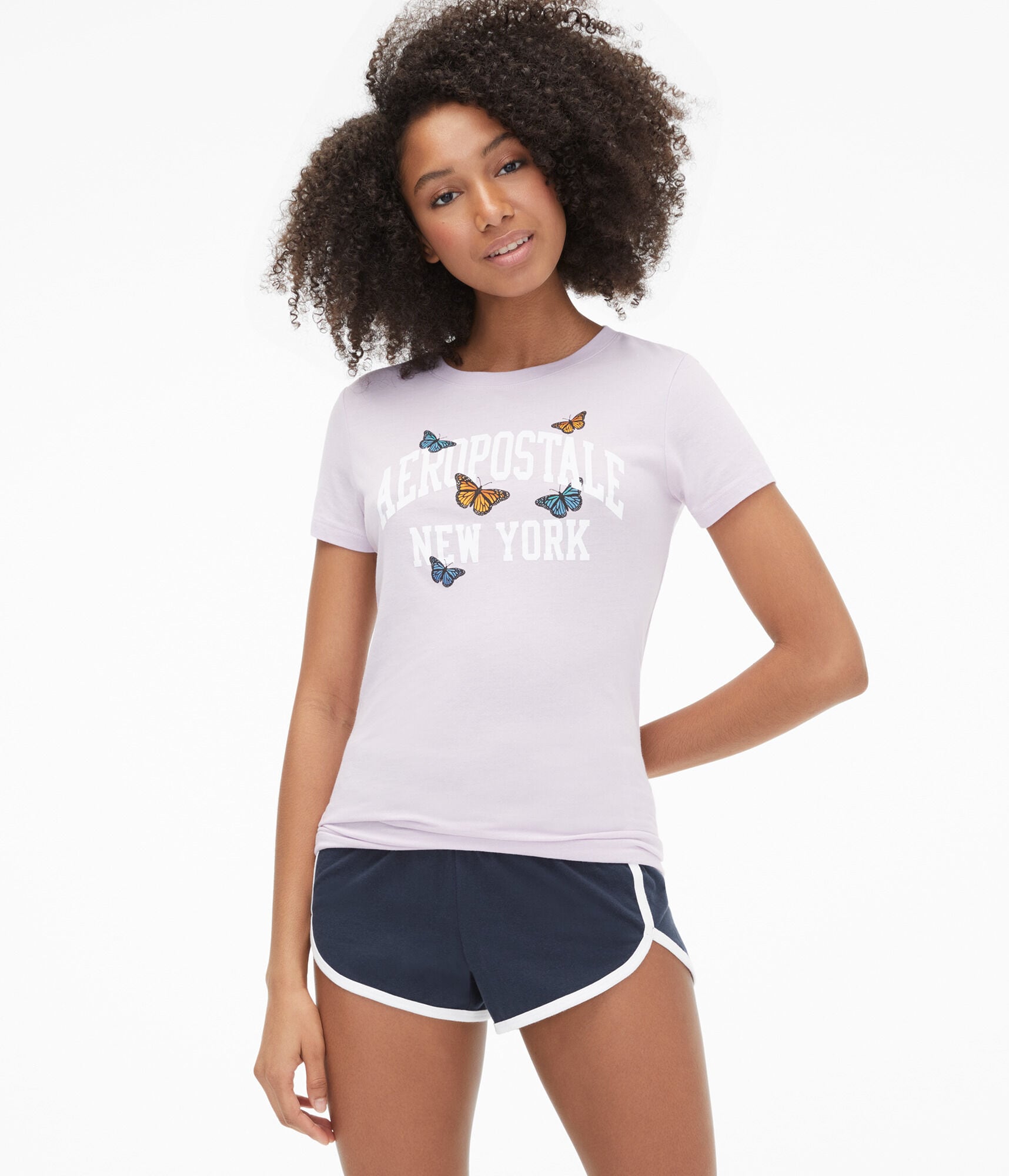 Aeropostale New York Butterflies Graphic Tee