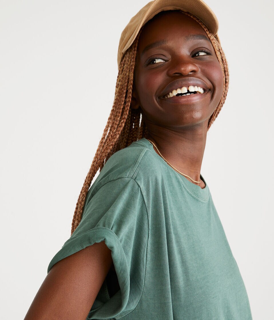 Washed Loose Fit Crew Tee