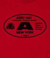 Aero 1987 Oval Flocked Graphic Tee