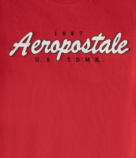 Aeropostale Script Appliqué Graphic Tee Aeropostale Script Appliqué Graphic Tee