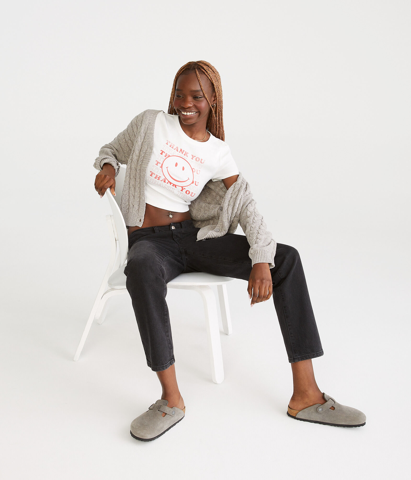 Mid-Rise Straight Ankle Jean