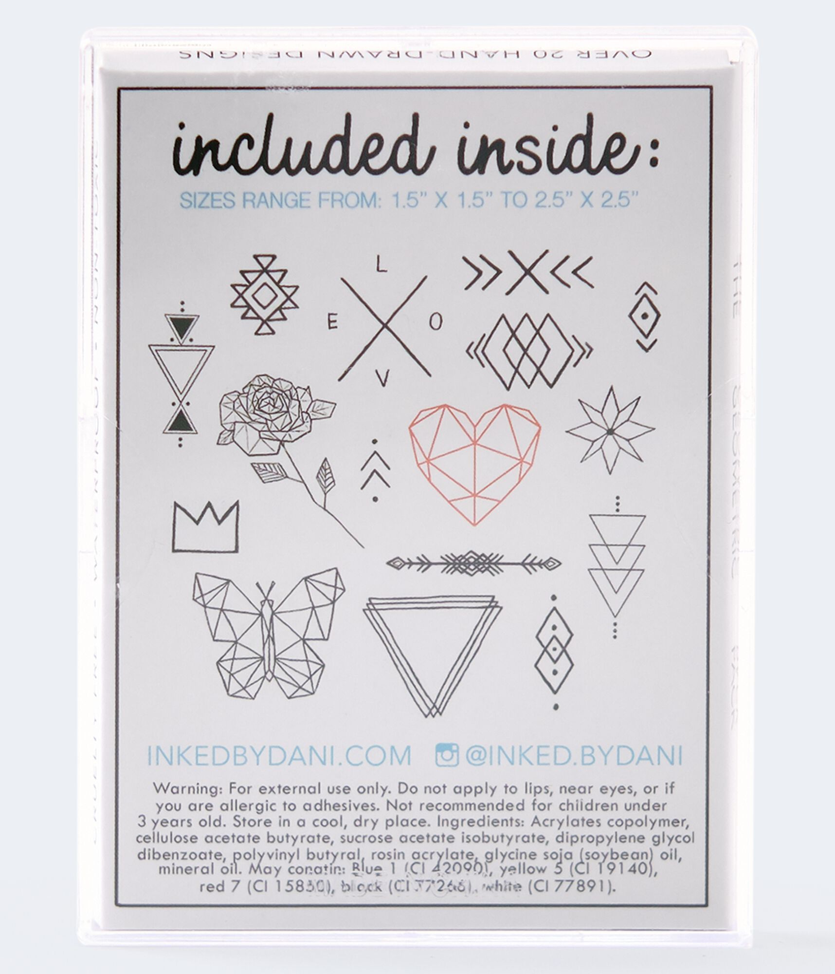 Inked By Dani Geometric Temporary Tattoos