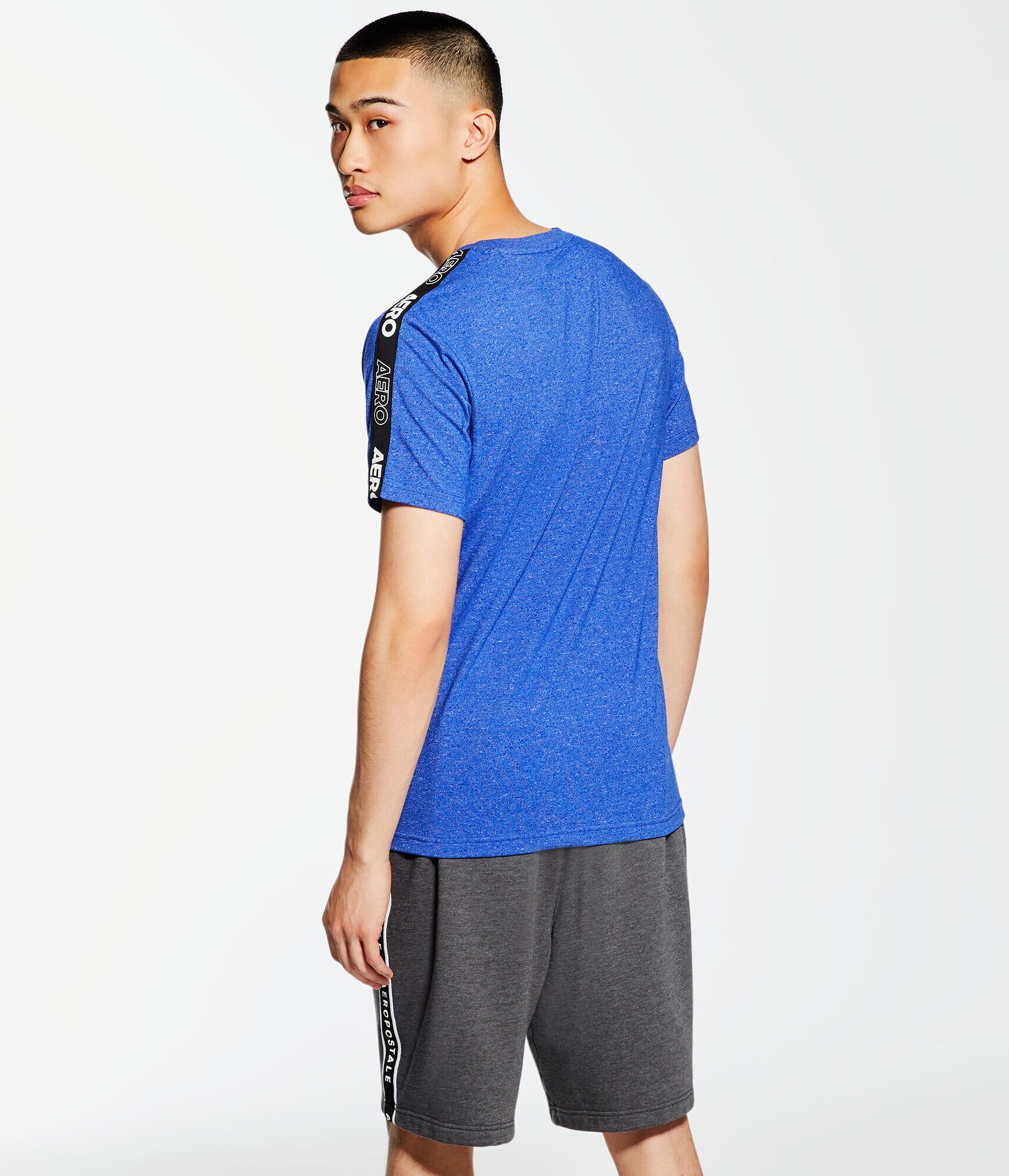 A87 Logo Sleeve Tape Stretch Graphic Tee